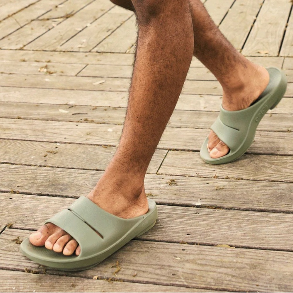 OOFOS OOAHH SLIDE SANDAL - FOLIAGE
